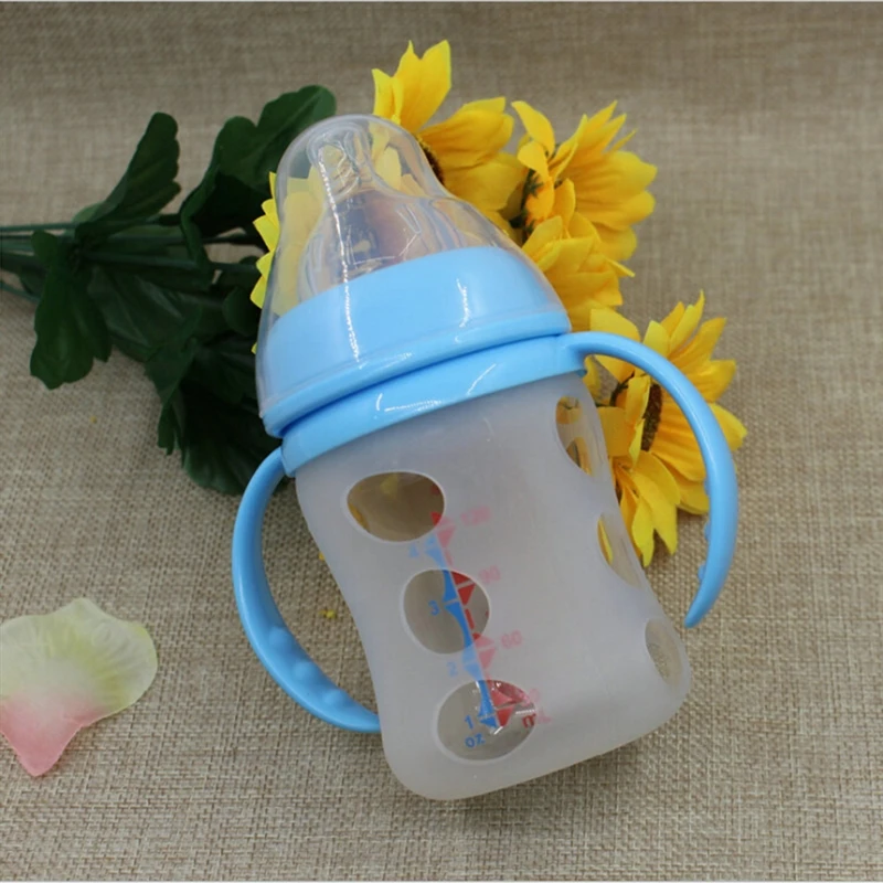 

2022 Baby Bottles Cover Keep Warm Portable Travel Bottle Silicon Warmer Heater Protective Sleeve Solid Color Insulated