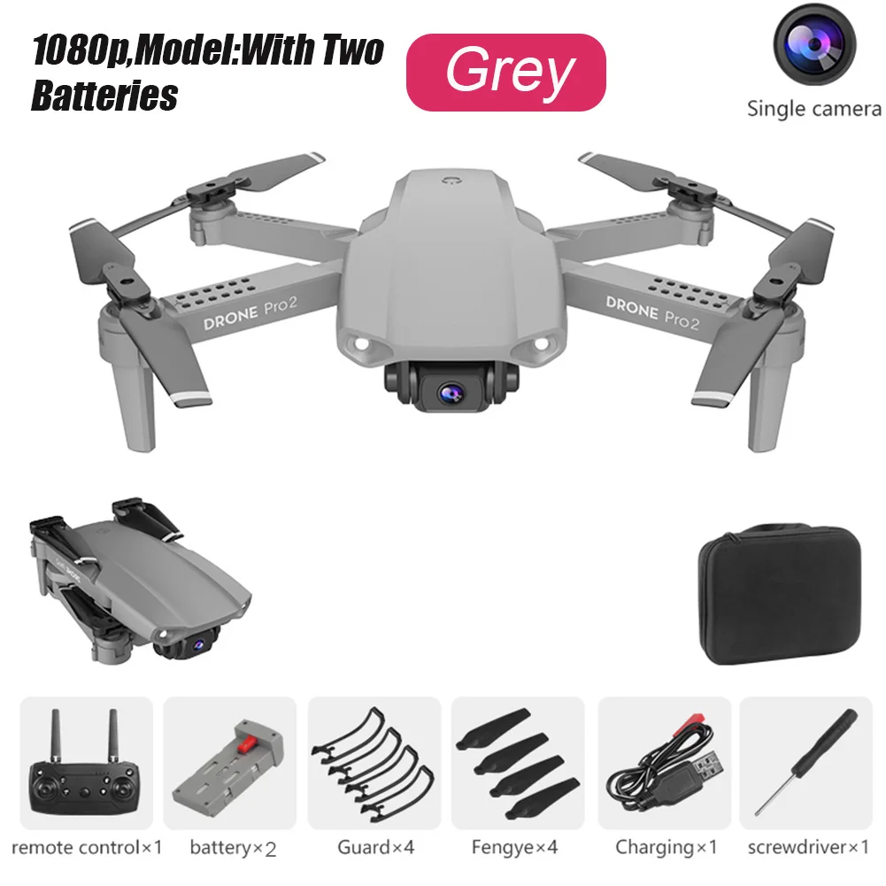 

E99 Pro Durable Foldable 4CH 2.4Ghz 720P 1080P 4K Quadrocopter With Camera Altitude Hold RC Drone Kid Toy Aerial Photography