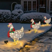 courtyard christmas led night lights outside garden decoration acrylic glowing chicken lamp scarf lamps outdoor lighting abajour