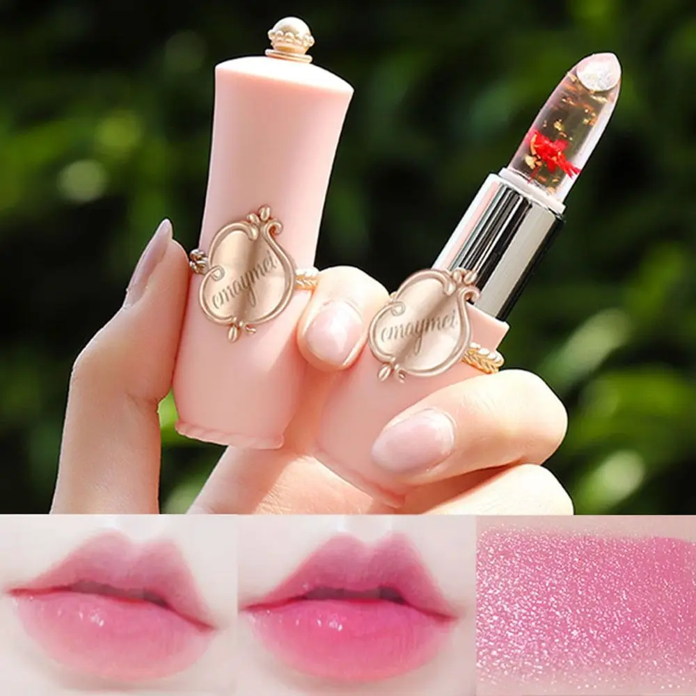 

1 PC Mini Temperature Color Change Magic Moisturizing Lip Gloss Flower Jelly Lipstick Nutritious Lip Balm Cosmetic