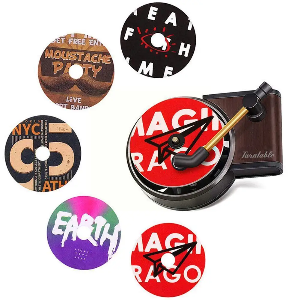 Car Air Freshener Retro Record Player Air Conditioning Aromatherapy Car Film Outlet Aromatherapy Diffuser Smell Ornaments C P7Q2
