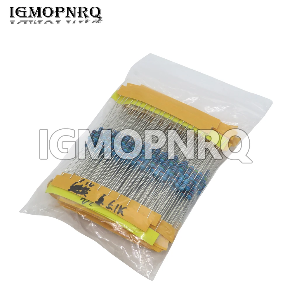 Набор темно-синих металлопленочных резисторов 1/4 Вт 10 Ом 1 м 400 сопротивления к/10