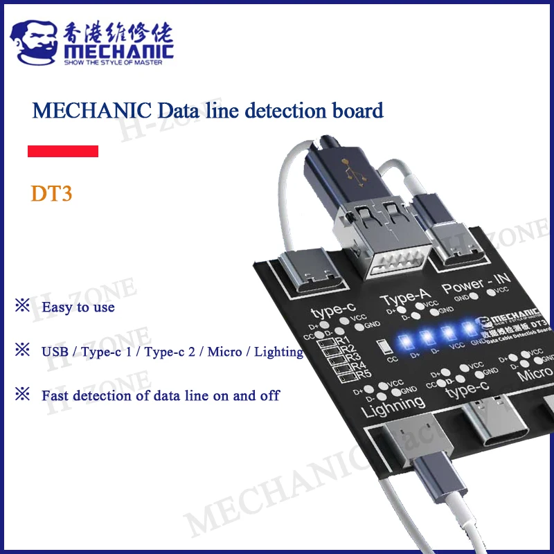 

MECHANIC DT3 Тестер USB-кабелей