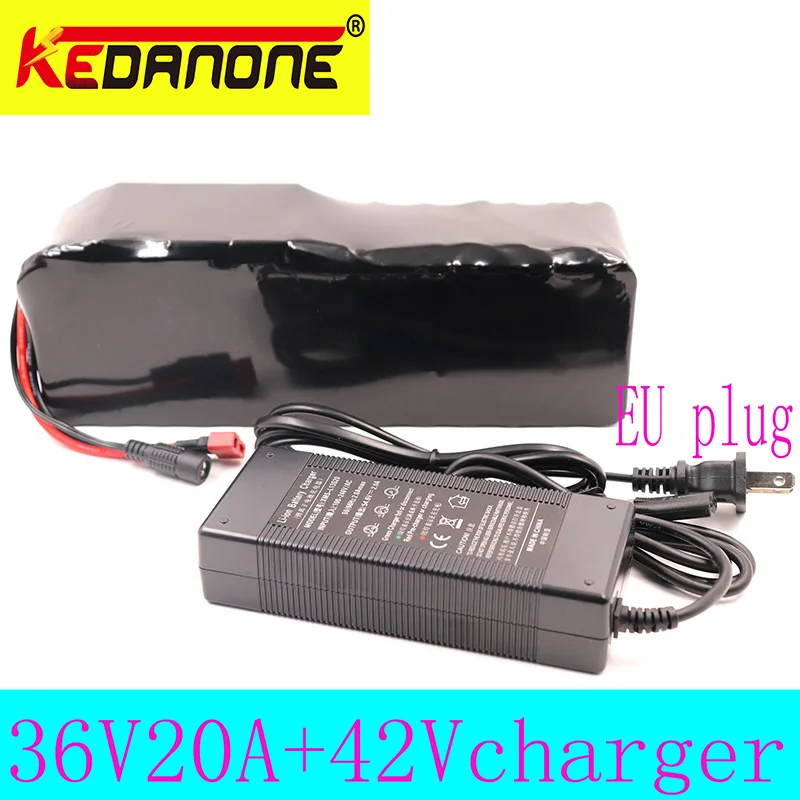 

High quality36V 20AH electric bicycle battery built-in 20A BMS lithium battery pack 36 volt 2A charging Ebike battery + charger