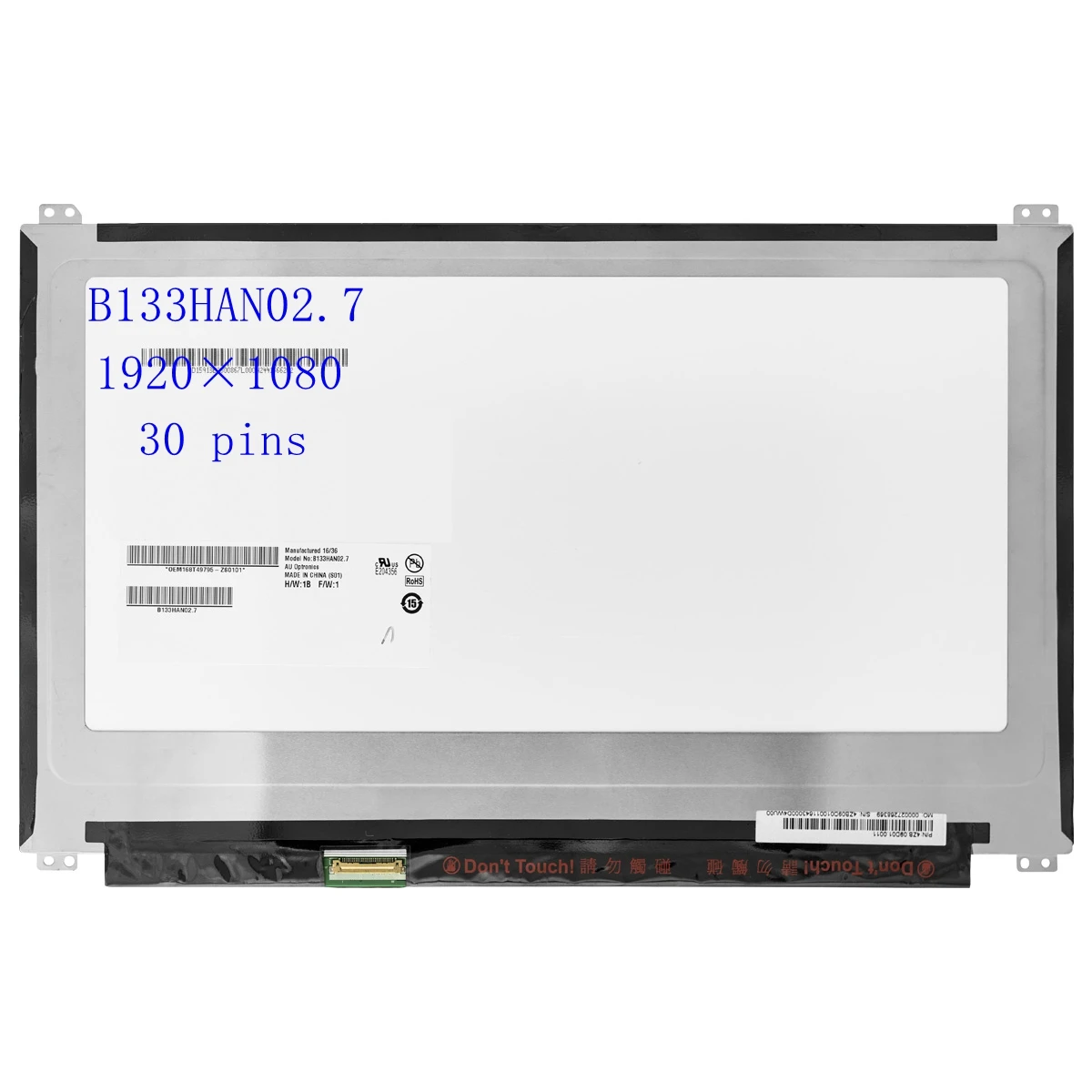 

13.3" slim Laptop LED LCD Display B133HAN02.1 B133HAN02.7 for ASUS UX305 UX360CA UX360C LCD Screen FHD IPS 30pin EDP 1920*1080