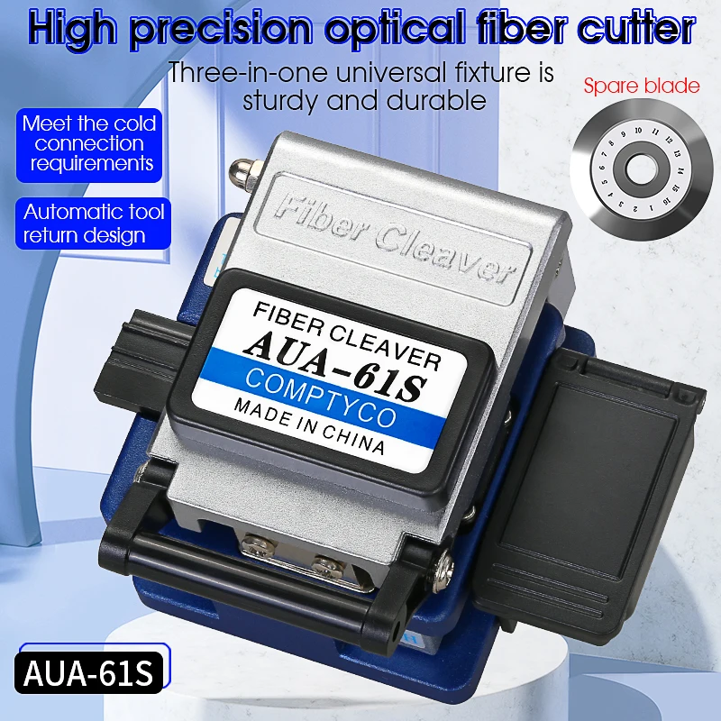 

AUA-61S FTTH High Precision Cutting Tool Optical Fiber Cleaver Cable Cutting Knife Fiber Cleaver