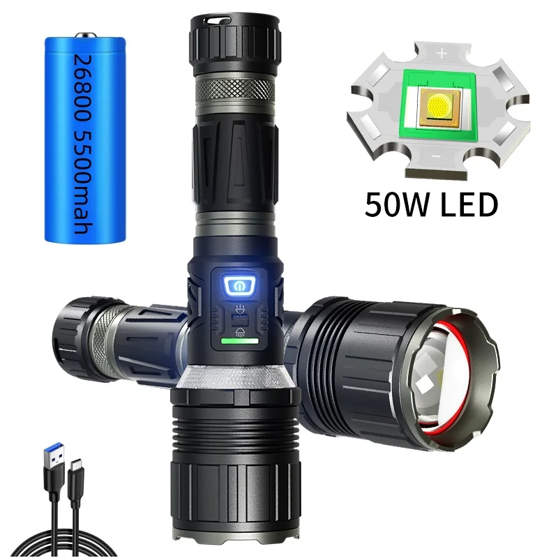 

Лазерный фонарик F460 белый 50Вт