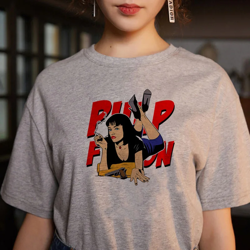 Футболка унисекс с забавным принтом из фильма Криминальное чтиво женская