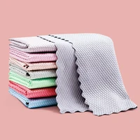 microfiber towels fish scale towel reusable clothlint free rags monitor wipestableware wipe cloth household cleaning cloth tools