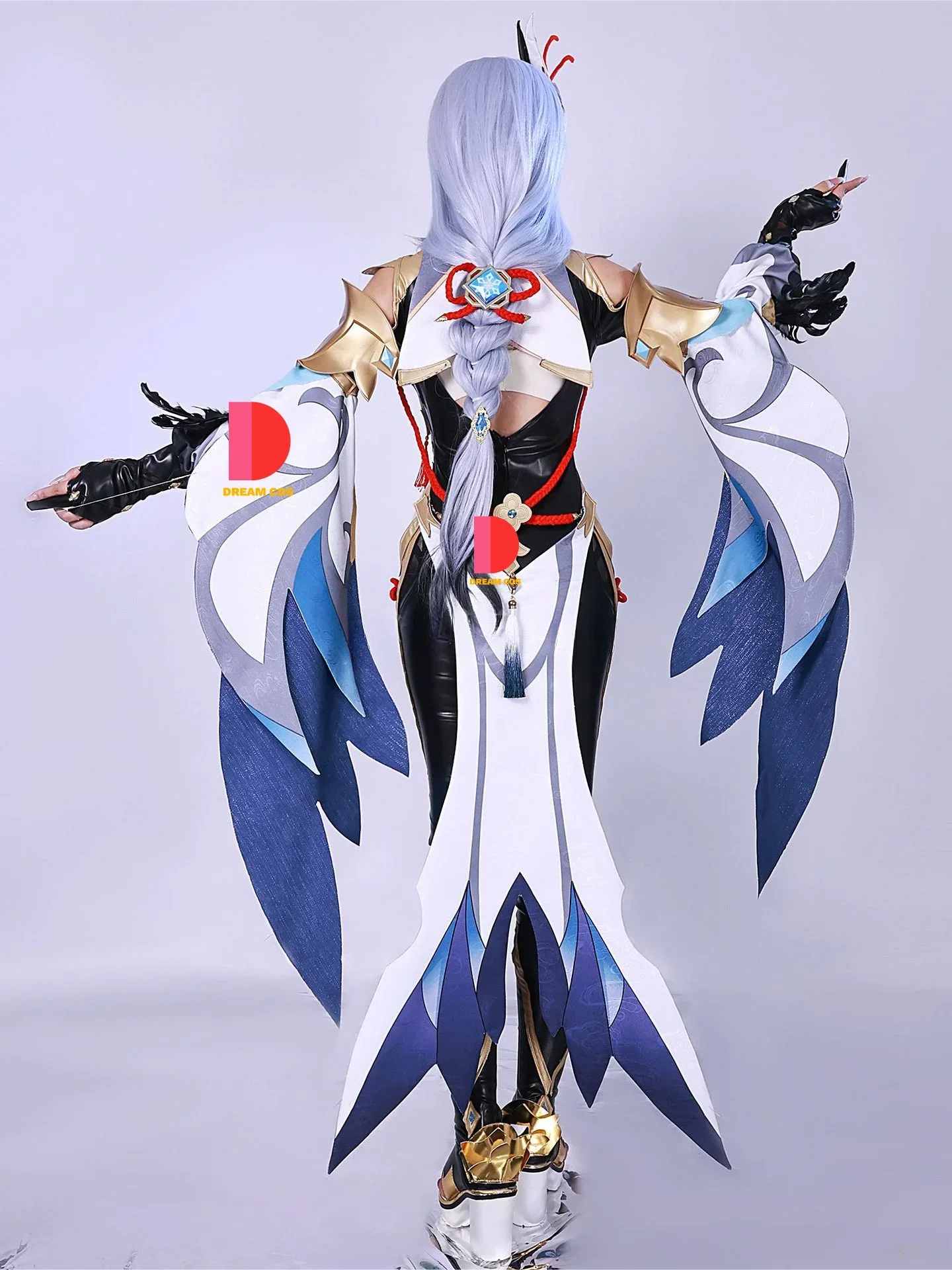 Genshin Impact Shenhe Косплей Костюм Сексуальный Аниме Комбинезон Хэллоуин Наряд для