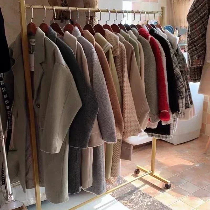 Скандинавская металлическая вешалка для гостиной напольная одежды на крыльце