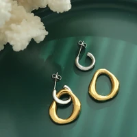 amaiyllis 18k gold light luxury creative detachable earrings fashion personality female drop earrings jewelry
