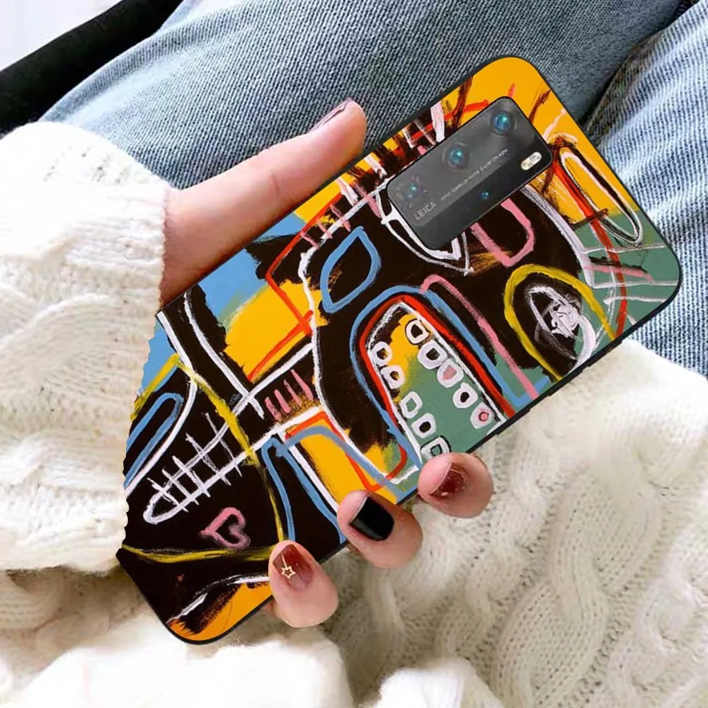 Artist J-Jean-Michel-Basquiat Phone Case For Huawei P 8 9 10 20 30 40 50 Pro Lite Psmart Honor 70 Mate 20lite