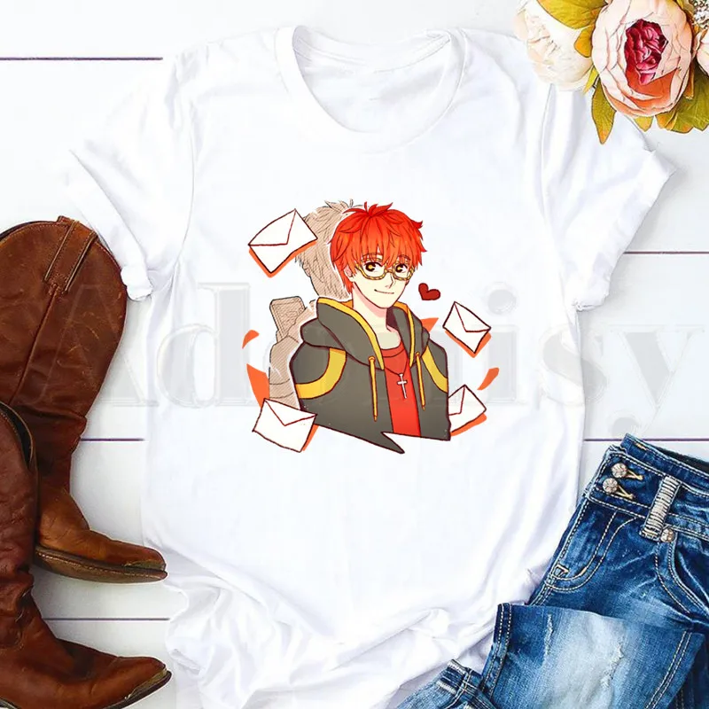 

Mystic Messenger Hot Game Women T-shirt Short Sleeve Female Tops Tees Harajuku Vintage T Shirts Women's Summer Casual