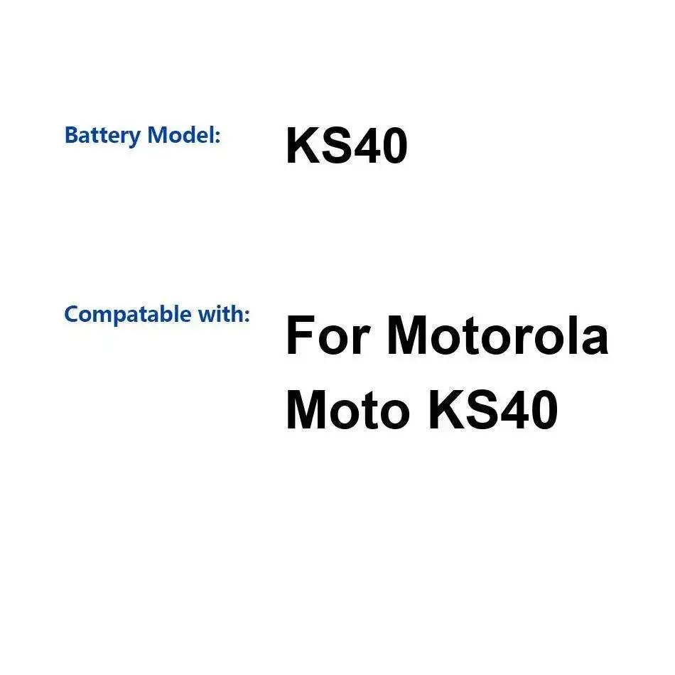 Фото Для Motorola Moto E6 Play XT2029 XT2029-1 Европейская версия KS40 Аккумулятор мобильного телефона 3000 мАч Легкая надежная замена №1