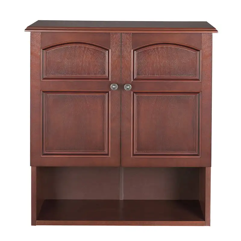 

Martha Removable Wooden 2 Door Wall Cabinet, Mahogany