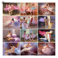 diy 5d diamond painting character full square round drill diamond embroidery ballet girl mosaic cross stitch home decoration