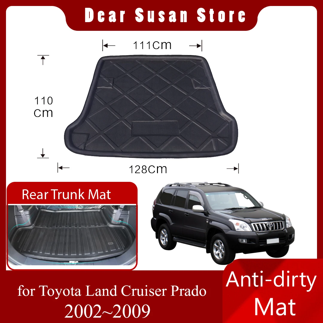 

Special Rear Trunk Mat for Toyota Land Cruiser Prado J120 Lexus GX 470 2002~2009 Luggage Rug Pad Space Liner Cover Accessories