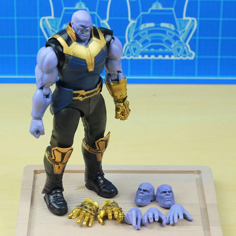 SHF фигурка танос Marvel Мстители война бесконечности BJD Disney экшн-Фигурки игрушки