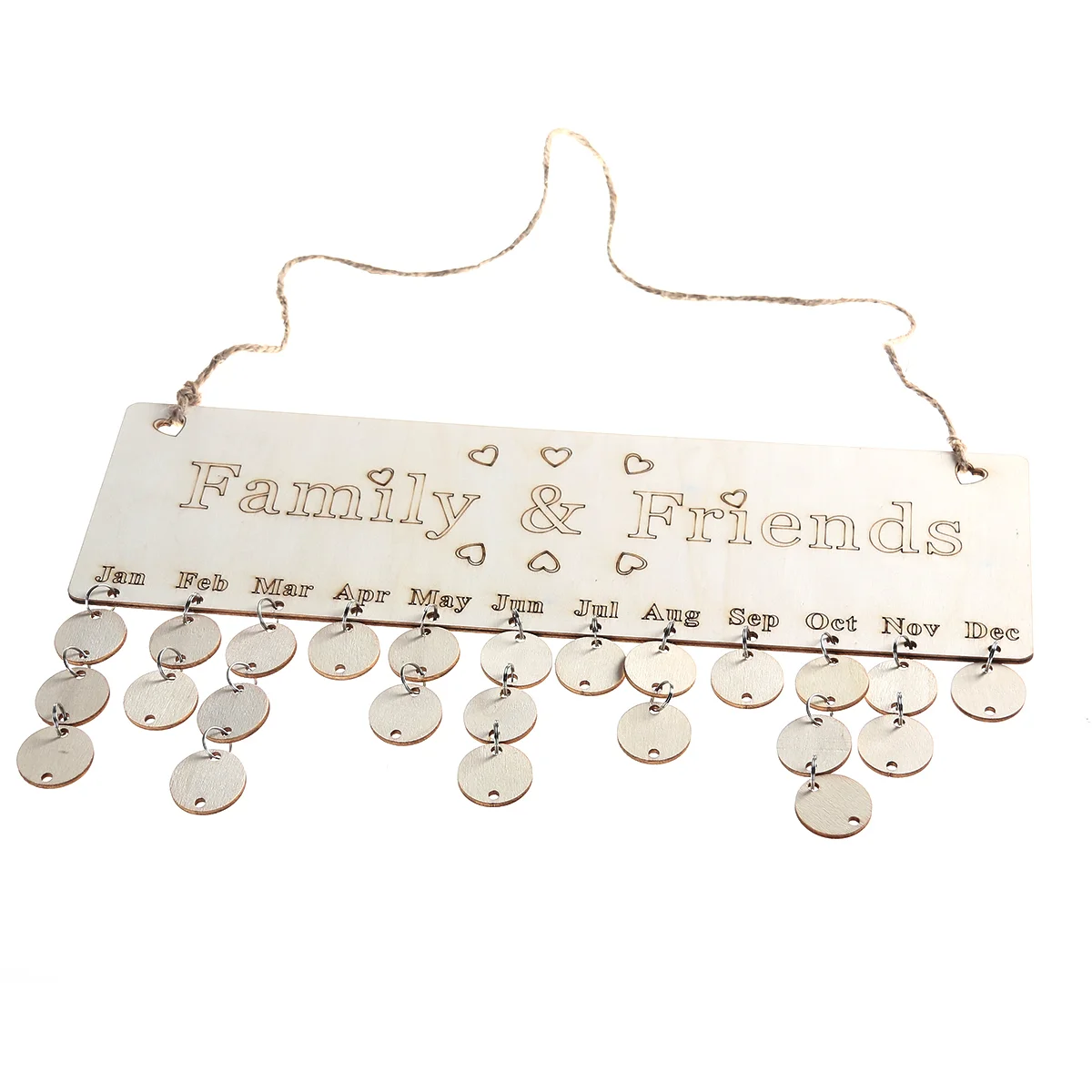 Круглые этикетки подарок на день рождения деревянная доска календарь папа