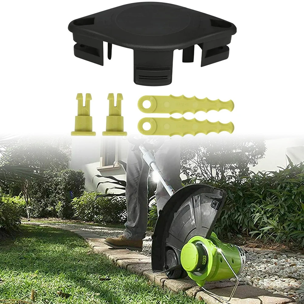 

For Ryobi 18V 24V 40V 2 In 1 Pivoting Fixed Line And Bladed Head String Trimmers With 2 Replacement Blades Garden Tool Parts