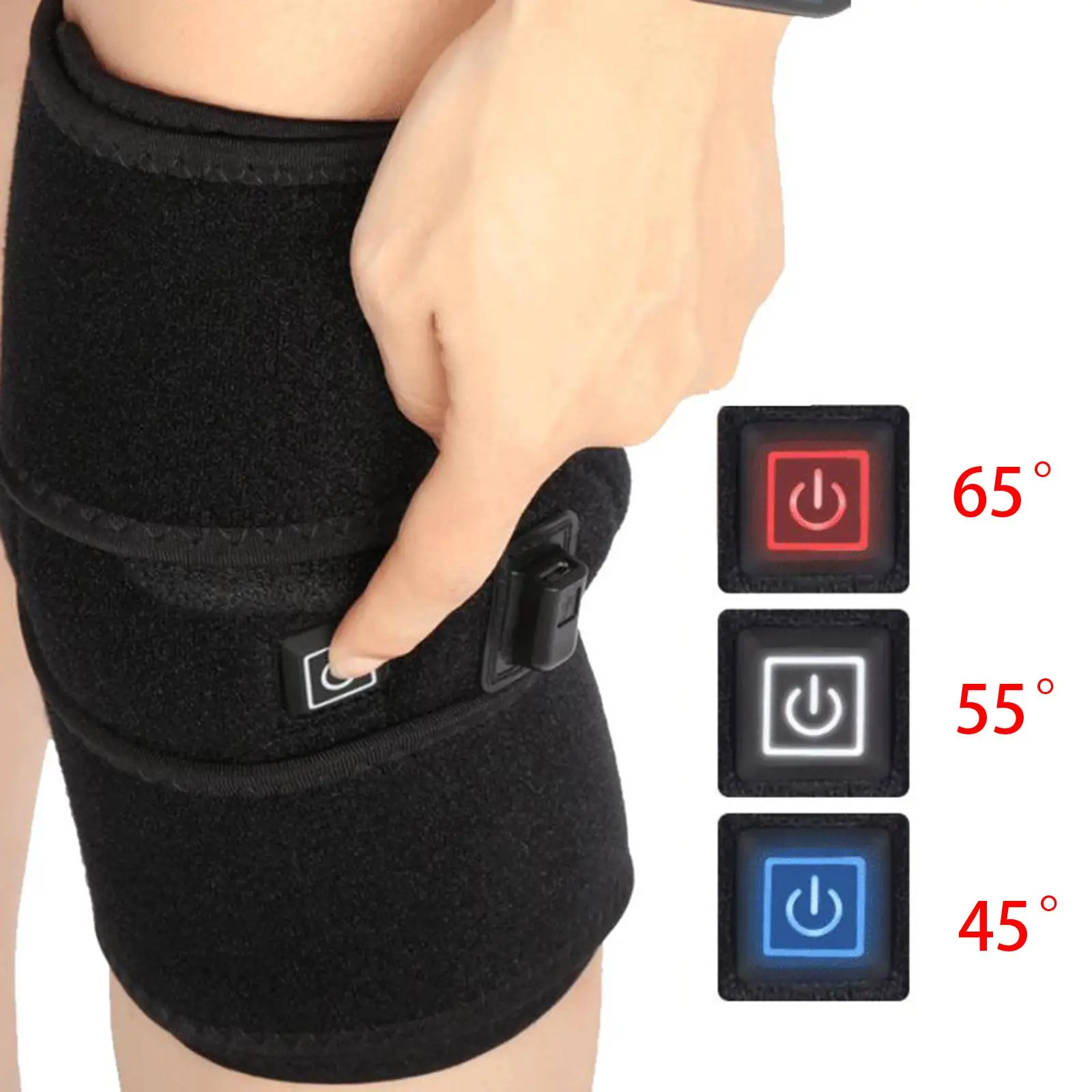 

Non Slip Heated Knee Brace Protector Knee Heating Pad Knee Sleeve for Female