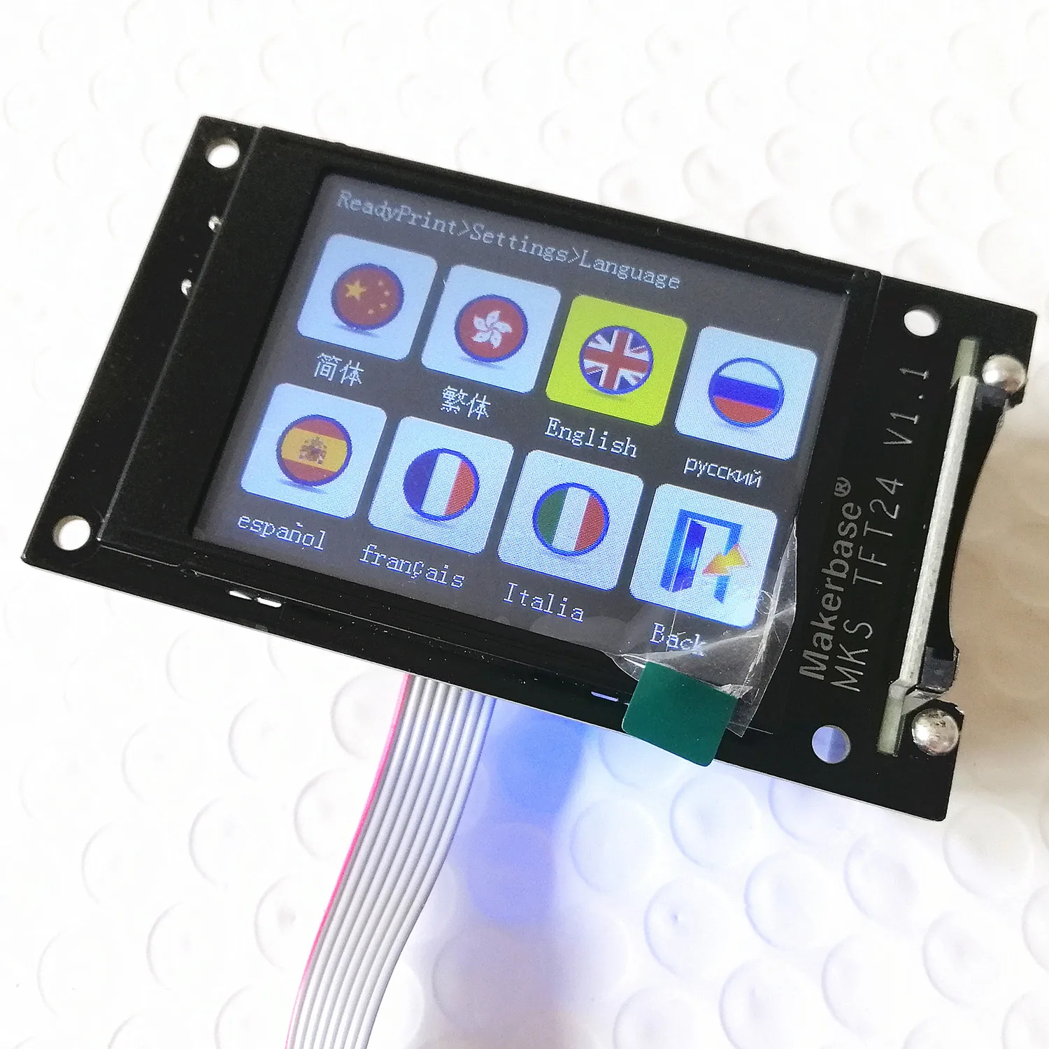 Плата управления 3D-принтера Makerbase MKS TinyBee с WiFi-модулем ESP32 и 32-разрядным контроллером, обновленный комплект с дисплеем TFT24 сенсорным экраном.