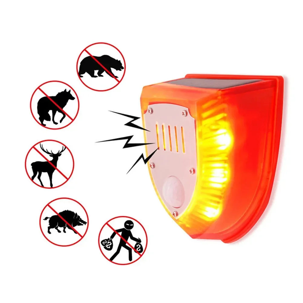 Солнечный уличный датчик движения светодиодный мигающий отпугиватель