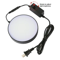 adjustable brightness led ring bottom light source eliminate shadow reflective for binocular trinocular stereo microscope light