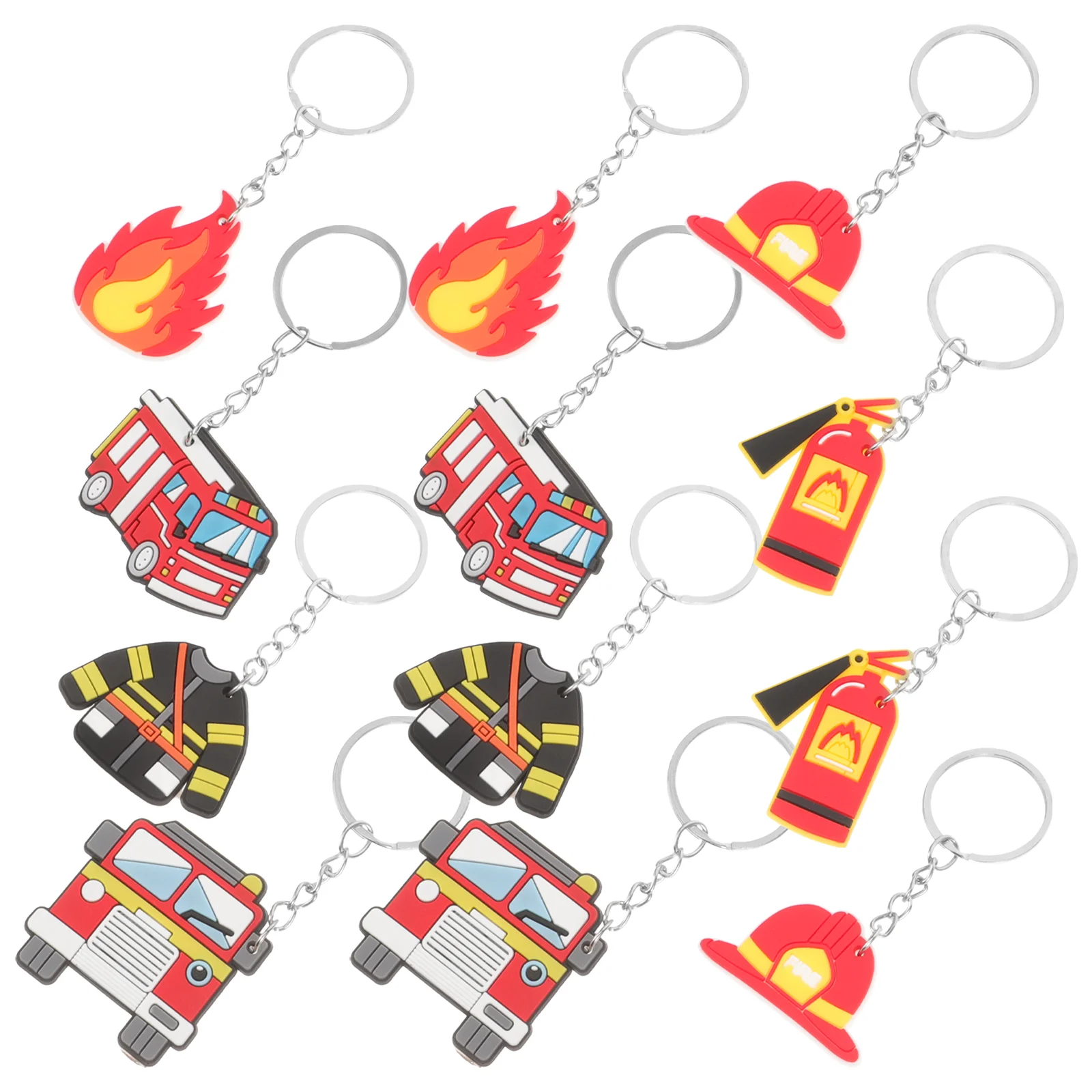 12 шт. подарки пожарный вечерние сувениры боевой автомобиль подвеска брелок