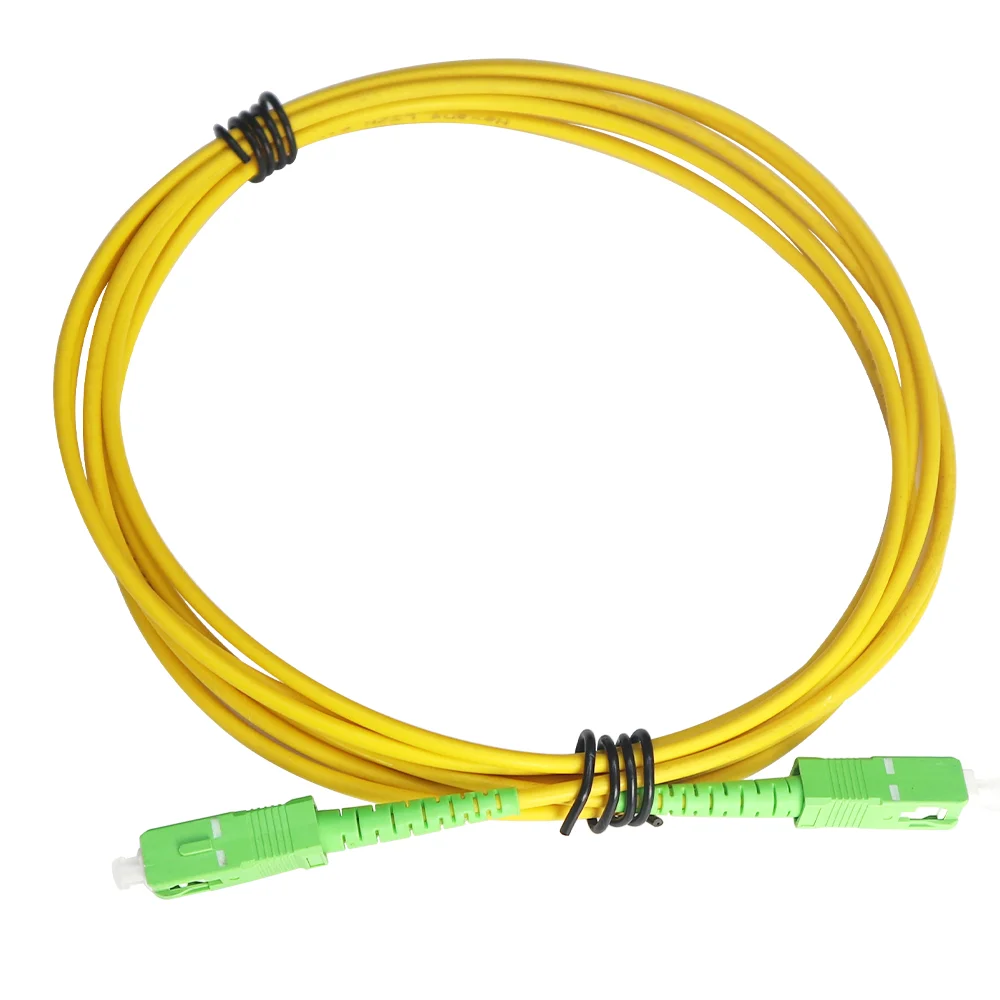 OPTFOCUS 10pcs SC to SC APC Fiber Opticcal Patch Cord 3.0mm Fiber Cable Single Molde Jumper Wire 1m 10m 30m Optic Fiber Jumper