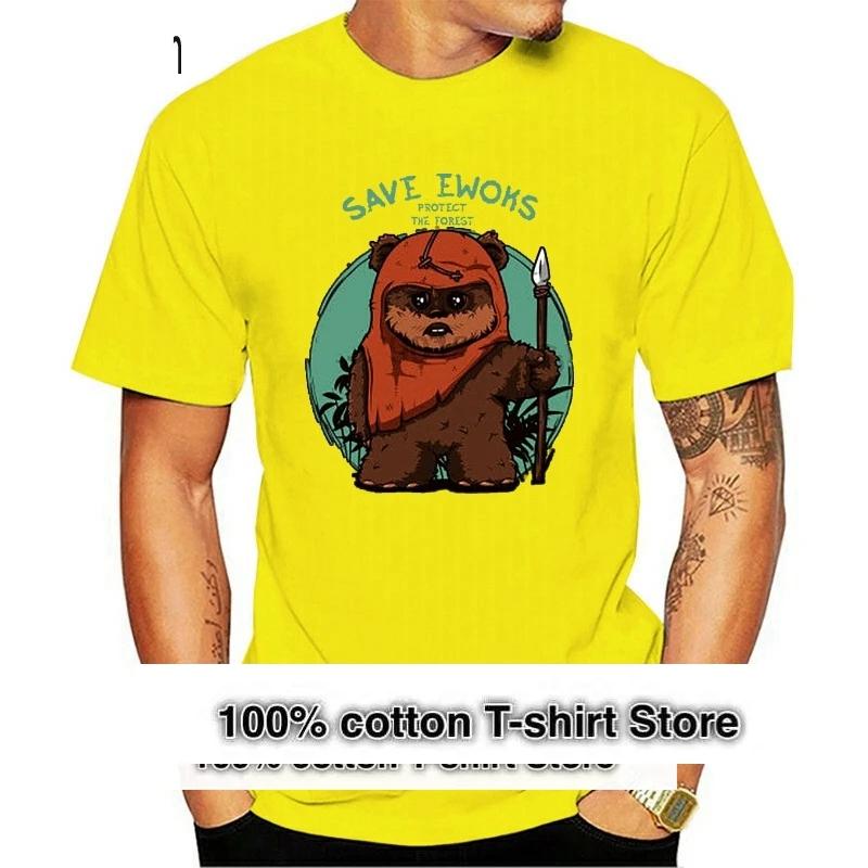 

New Save Ewoks Forest Mens T-shirt size S-2XL