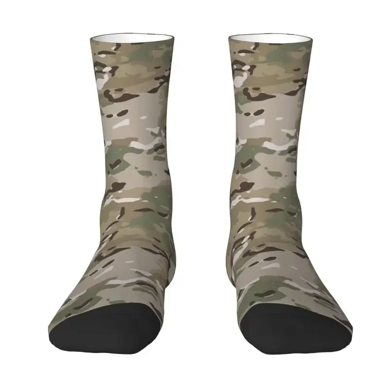 

Multicam military camouflage men's crew socks unisex fashion 3D printing military camo dress socks