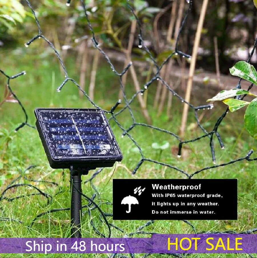 

Solar Led String Lamps 100 200 LEDS Outdoor Fairy Holiday Christmas Party Garlands Solar Lawn Garden Decor IP65 Waterproof Light