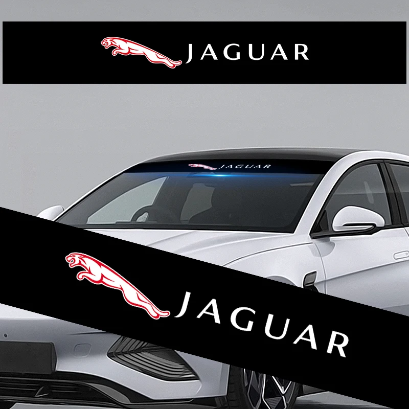

1pcs Car Vinyl Front Rear Window Windshield Waterproof Stickers Decal For Jaguar XF XE XJ F-Pace X-Type S-Type F-Type E-Pace XK