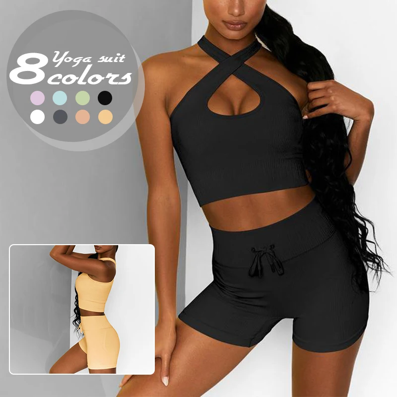 

Женская одежда для йоги, бесшовный спортивный бюстгальтер и леггинсы, дышащая Спортивная одежда для улицы, фитнеса, бега XR-Hot