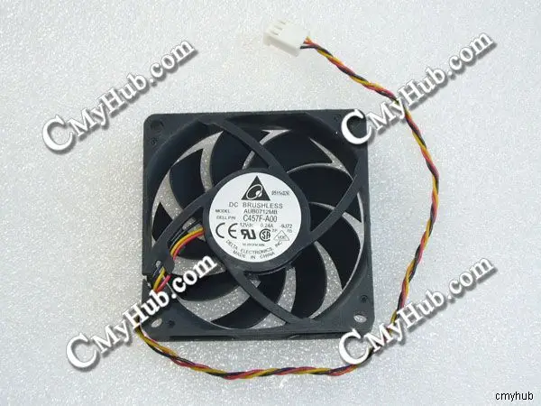 Для DELTA Φ 12 В постоянного тока 7015 A дюйма 70x70x15 мм Трехконтактный охлаждающий