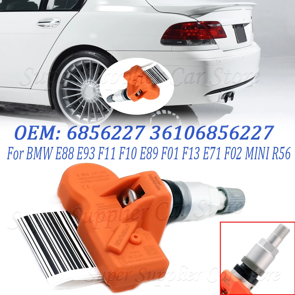 Фото Новый датчик контроля давления в шинах TPMS 433 МГц для BMW E88 E93 F11 F10 E89 F01 F12 F13 E71 F02 MINI R56 6856227 6874829 6790054 №1