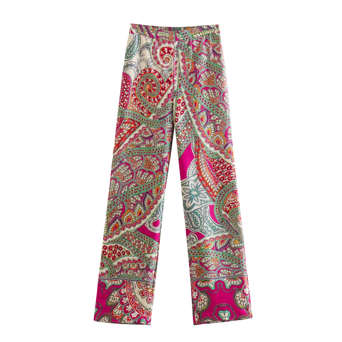 

A.D.EAST-European and American wind new summer dresses loose printed straight trousers-L42D234545