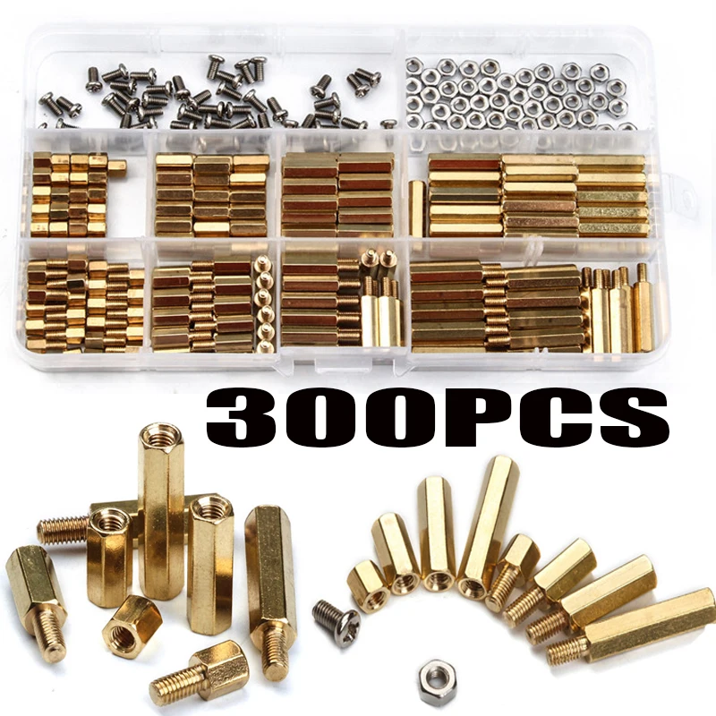 

300 шт./набор, винтовые гайки M3