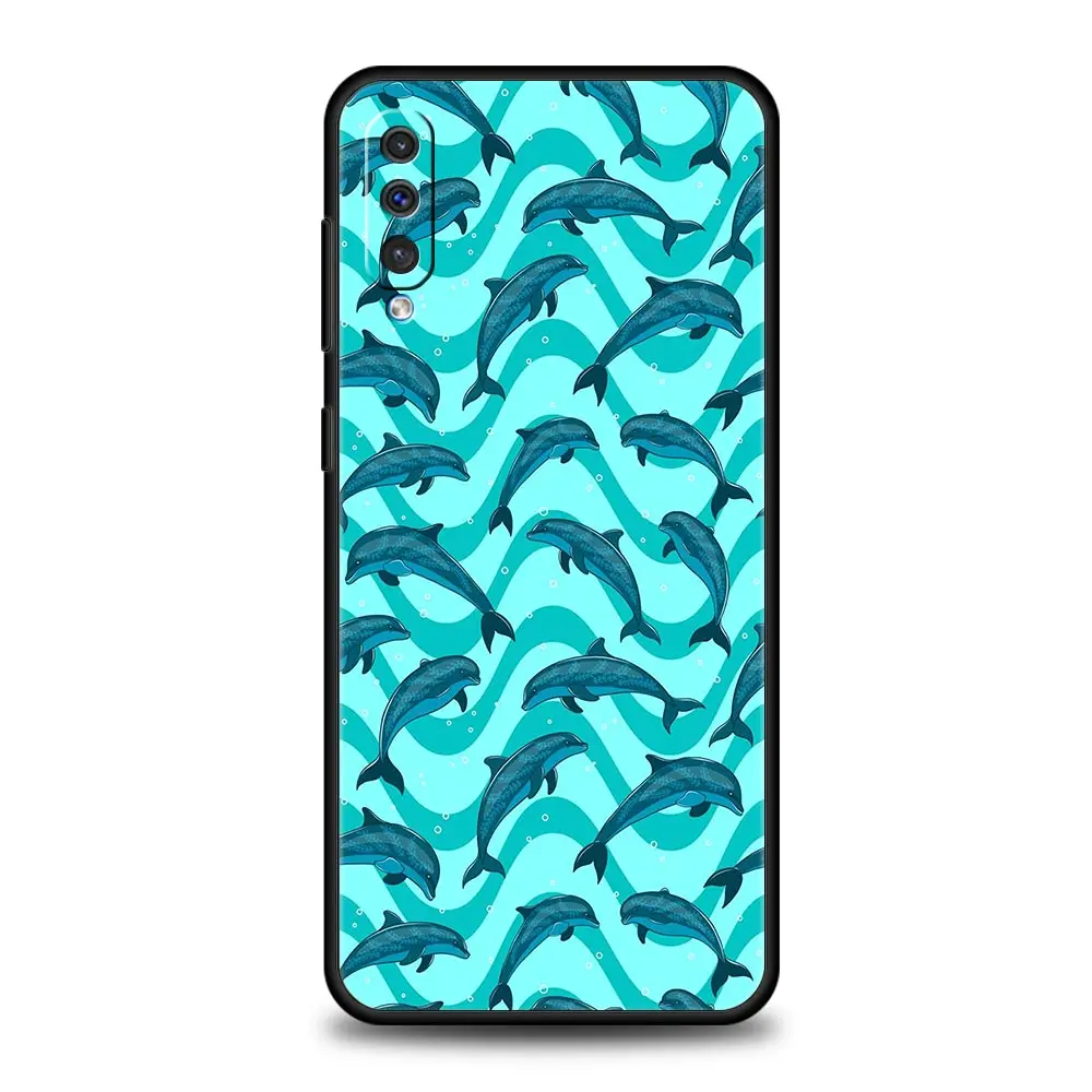 Фото Чехол для телефона Ocean Dolphin для Samsung A56 A36 A26 A54 A52 A24 A14 A50 A72 A70 A40 A20E A06 A12 A22 A34 A42 A32 A04s A16 5G Cover №4