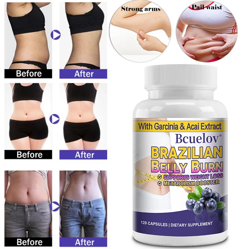 

Garcinia & Acai Extract Capsules Help Fat Burner and Fat Burner Appetite Suppressant Metabolism Booster Detox Weight Loss