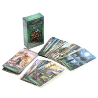 tarot deck oracles cards mysterious divination green witch tarot cards for women girls cards game board game