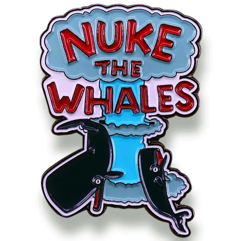 

Anime Nelson Muntz Nuku the Whale Pin Enamel Brooch Alloy Metal Badges Lapel Pins Brooches for Backpacks Jewelry Accessories