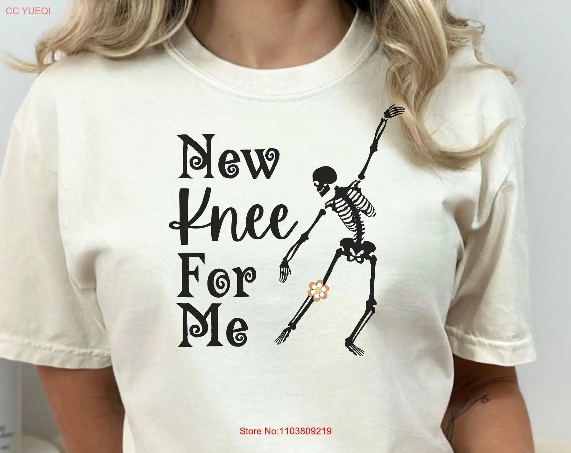 Замена колена Футболка с цветочной анатомией Хирургия Хип Dysplacia Joint Just had a Bionic Woman