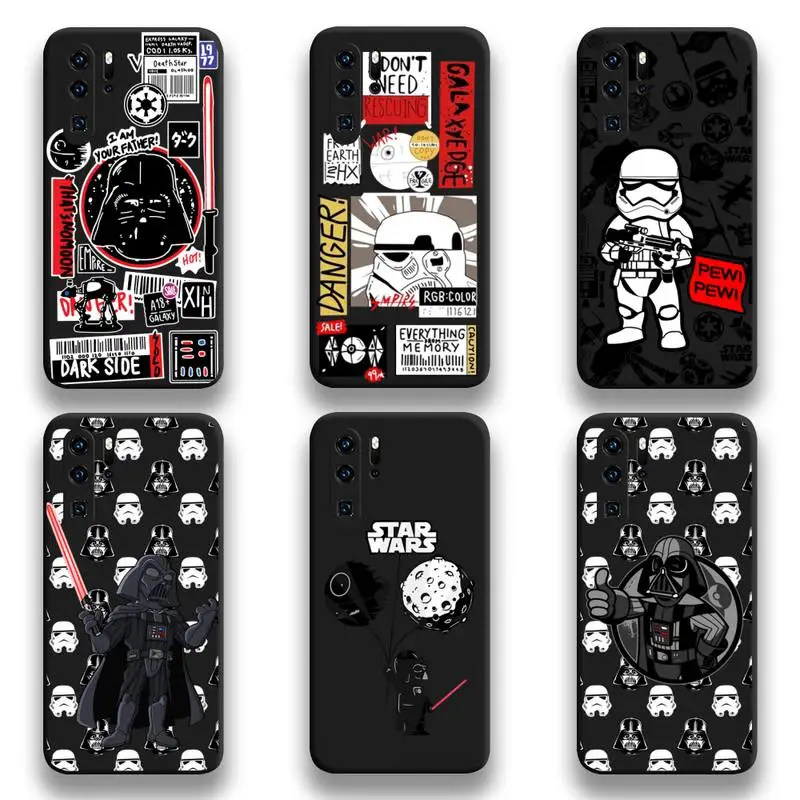 

Star Wars Logo Darth Vader stormtrooper Phone Case For Huawei P20 P30 P40 lite E Pro Mate 40 30 20 Pro P Smart 2020
