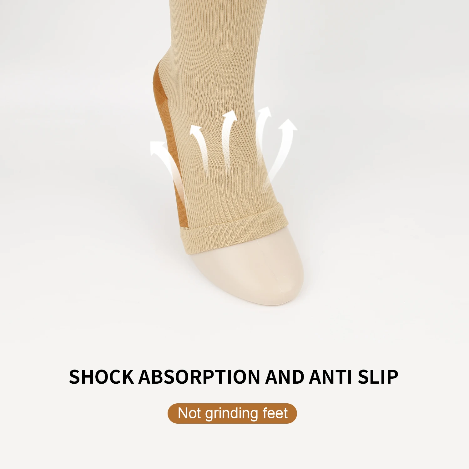 Спортивные Компрессионные носки на молнии эластичные с длинными штанинами новые