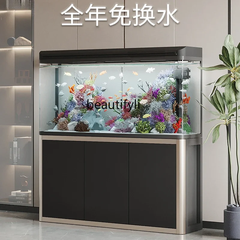 Аквариум большой гостиной бытовой ленивый экологический безводный стеклянный