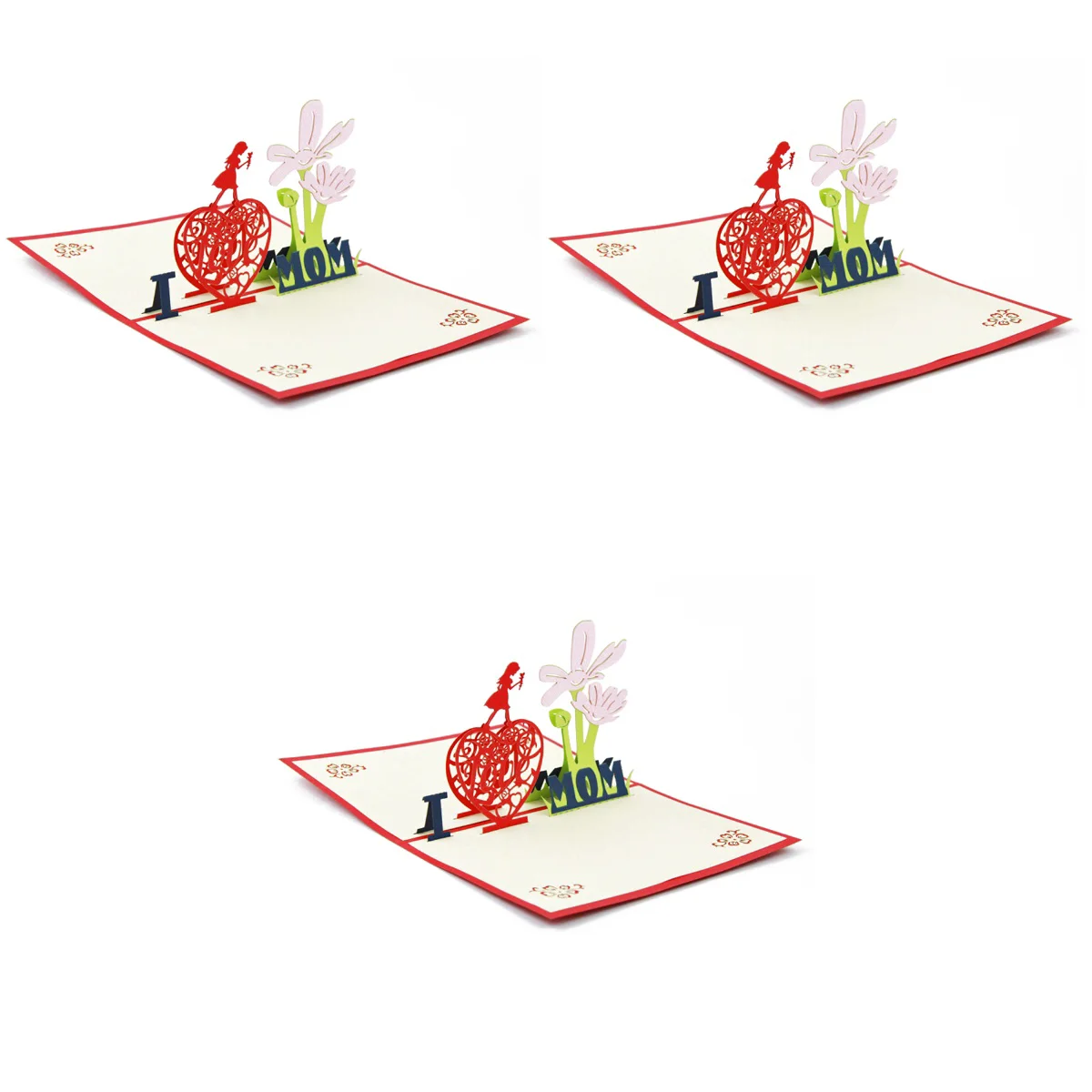

3pcs 3D Greeting Gift for Mother's Day