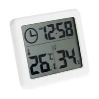 Automatic Electronic Temperature Humidity Monitor Clock 3 2   LCD Digital Screen 